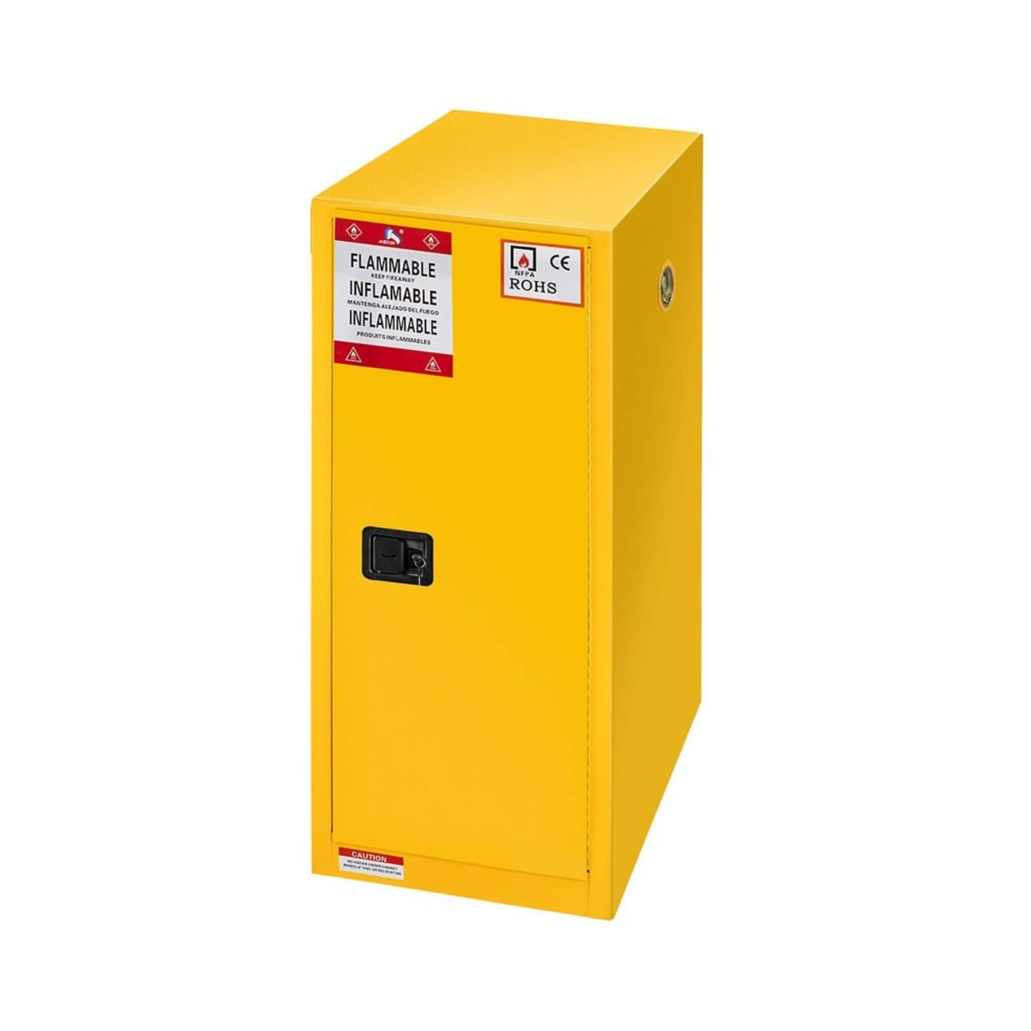Large Yellow Heavy-Duty Flammable Welded Fireproof Storage Cabinet, 35-Inch (SAK52837)