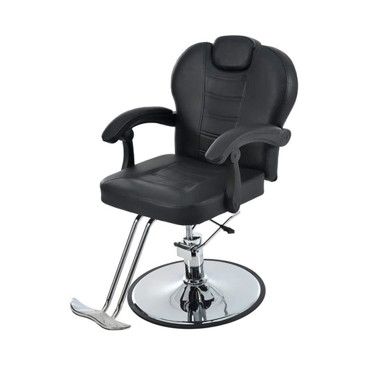 Reclining Barber Chair With Adjustable Headrest And Hydraulic Pump (SAK62751)