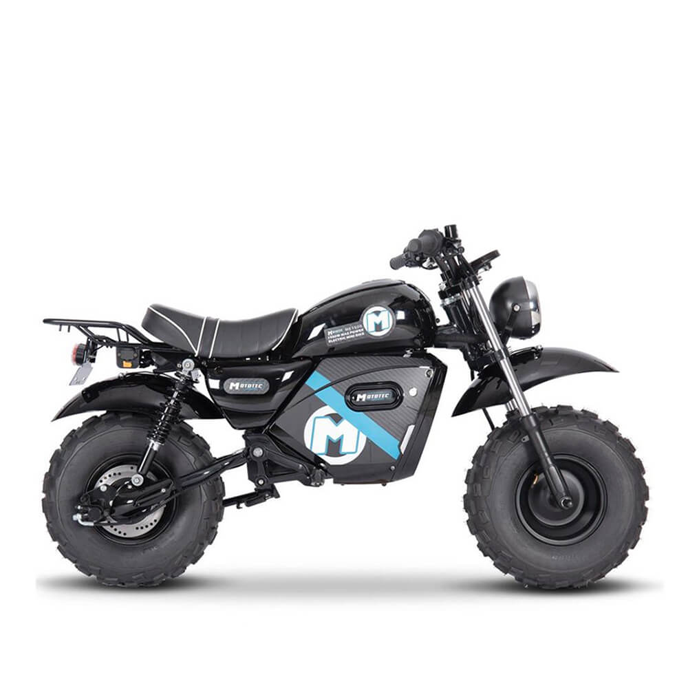 MotoTec 1500W 60V/20AH Electric Powered Mini Bike, Black (97368524)