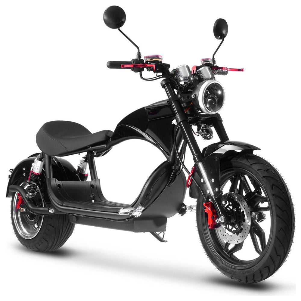 MotoTec Raven 60V/30AH 2500W Electric Moped Motorcycle Scooter For Adults, Black (SAK48263) *** NOT FOR SALE IN CALIFORNIA!!!