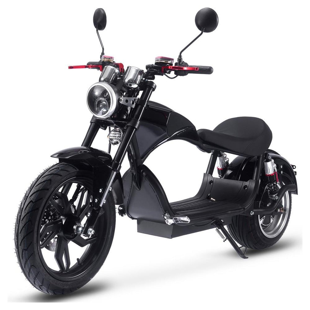 MotoTec Raven 60V/30AH 2500W Electric Moped Motorcycle Scooter For Adults, Black (SAK48263) *** NOT FOR SALE IN CALIFORNIA!!!