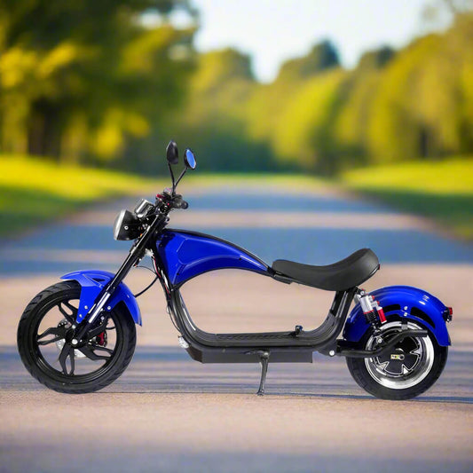 MotoTec Raven 60V/30AH 2500W Electric Moped Motorcycle Scooter For Adults, Blue (SAK98017) """ NOT FOR SALE IN CALIFORNIA!!!
