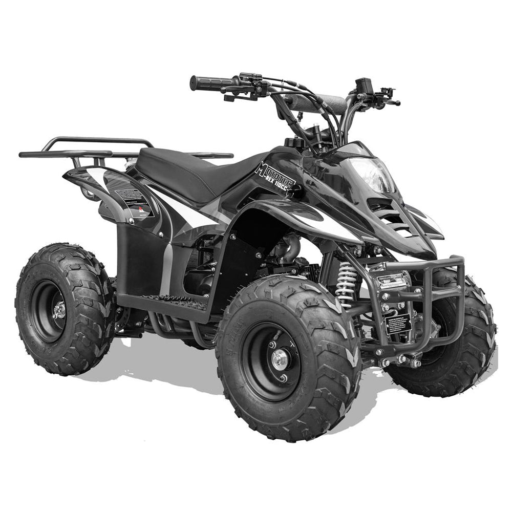MotoTec Rex 110CC 4-Stroke Mini 4 Wheeler Gas ATV Quad, Black (95316842)