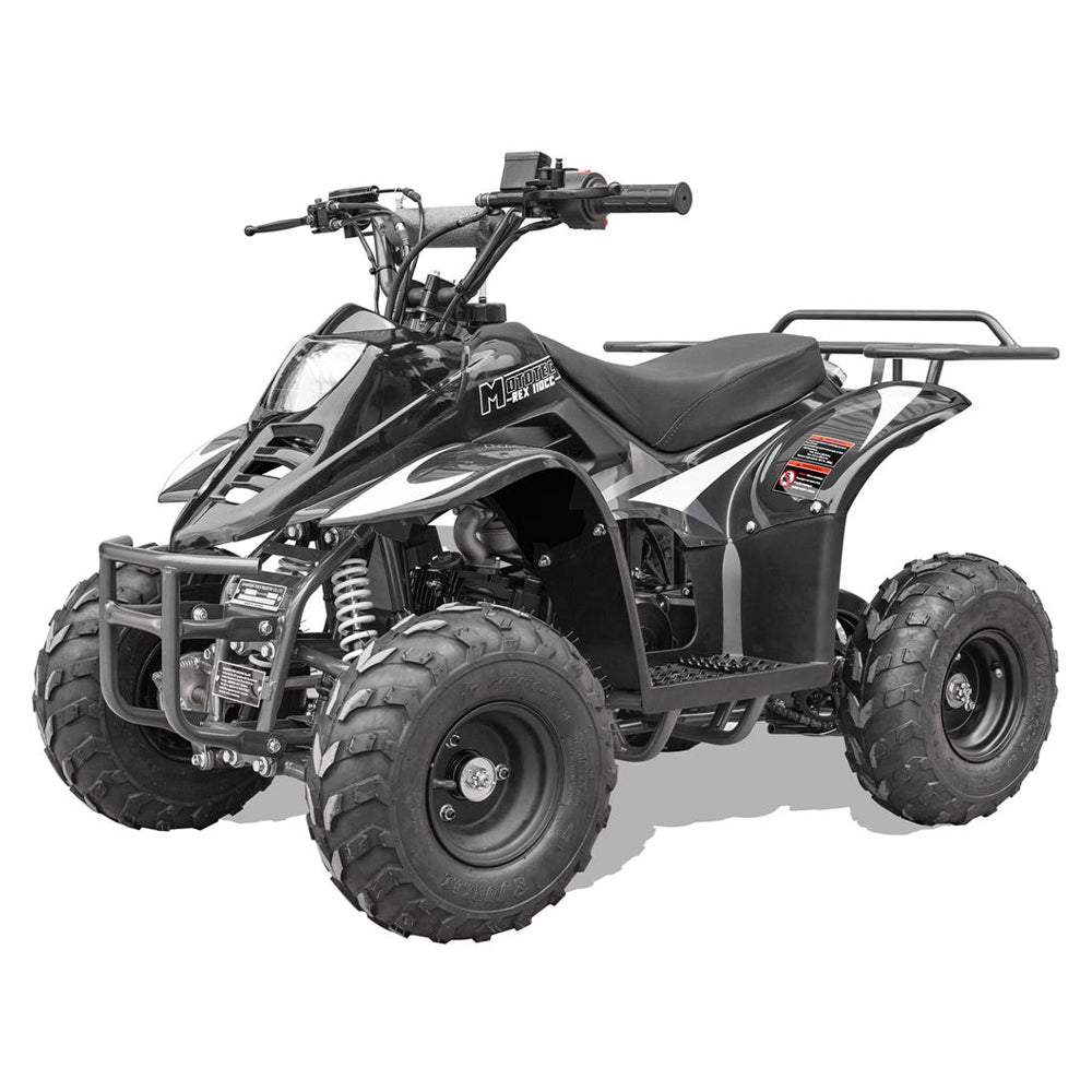MotoTec Rex 110CC 4-Stroke Mini 4 Wheeler Gas ATV Quad, Black (95316842)