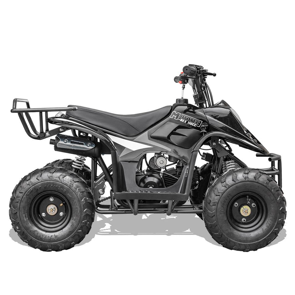 MotoTec Rex 110CC 4-Stroke Mini 4 Wheeler Gas ATV Quad, Black (95316842)