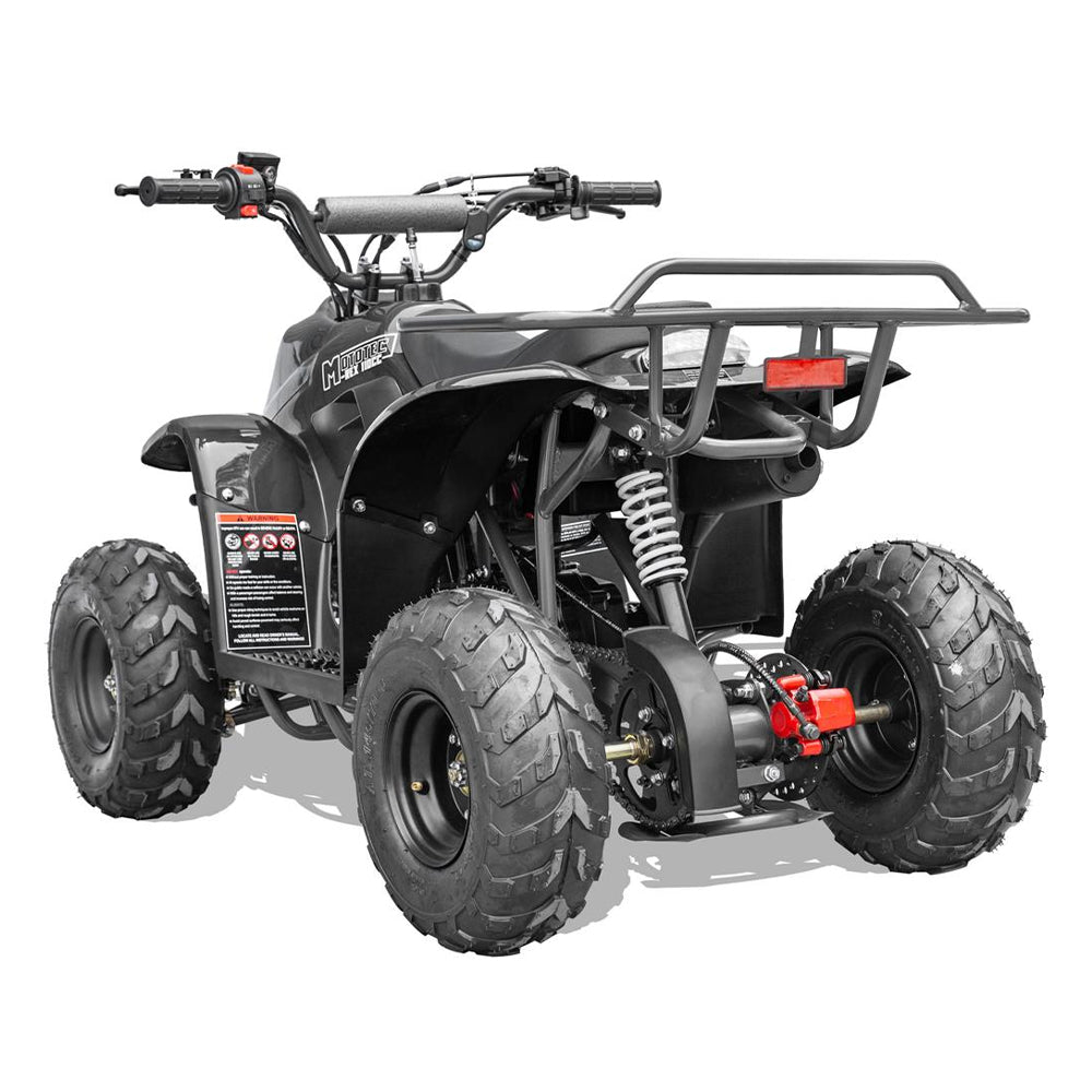 MotoTec Rex 110CC 4-Stroke Mini 4 Wheeler Gas ATV Quad, Black (95316842)