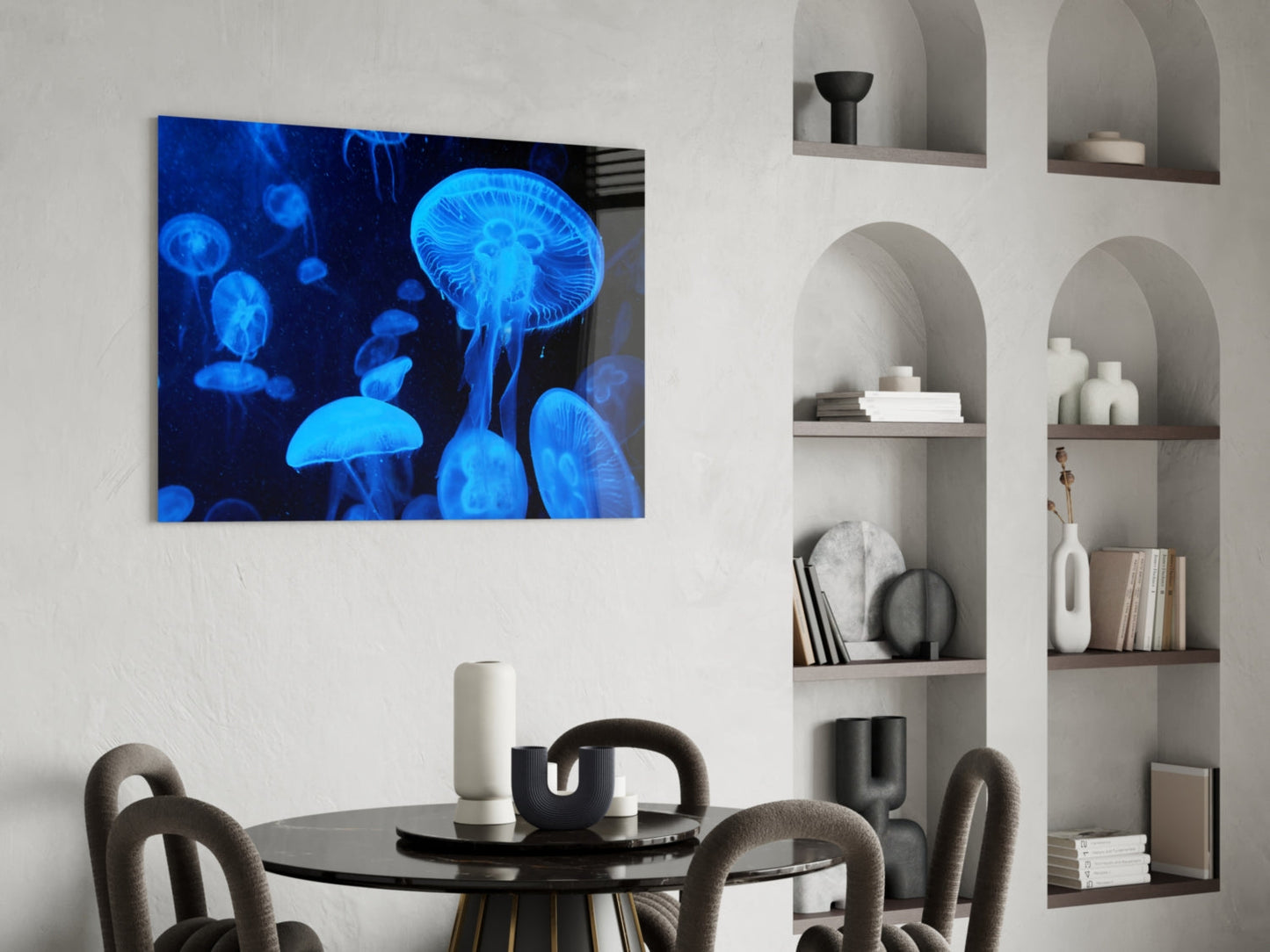 Jellyfish Glass Wall Art