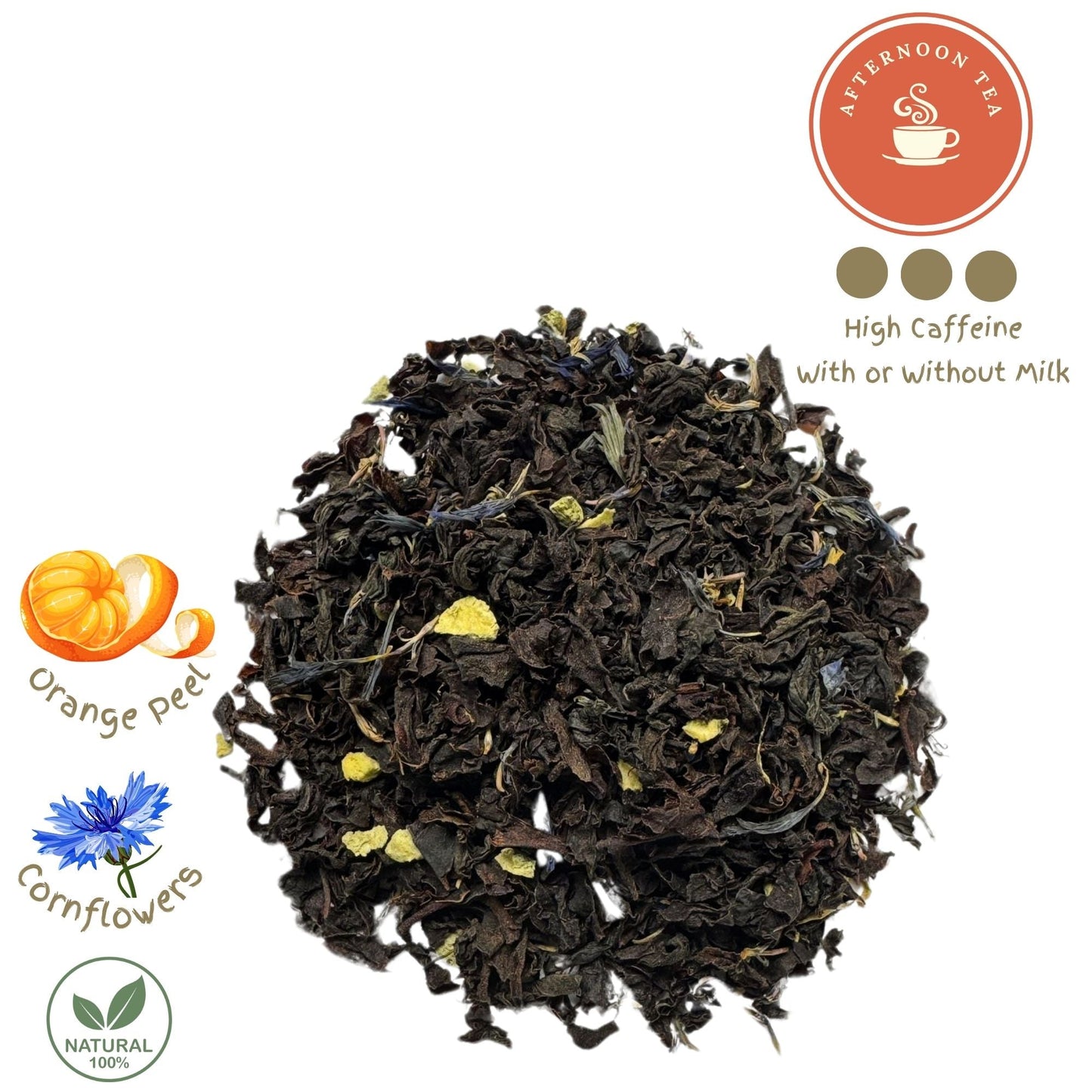 Orangé Noire - Organic Pekoe Black Loose Leaf Tea