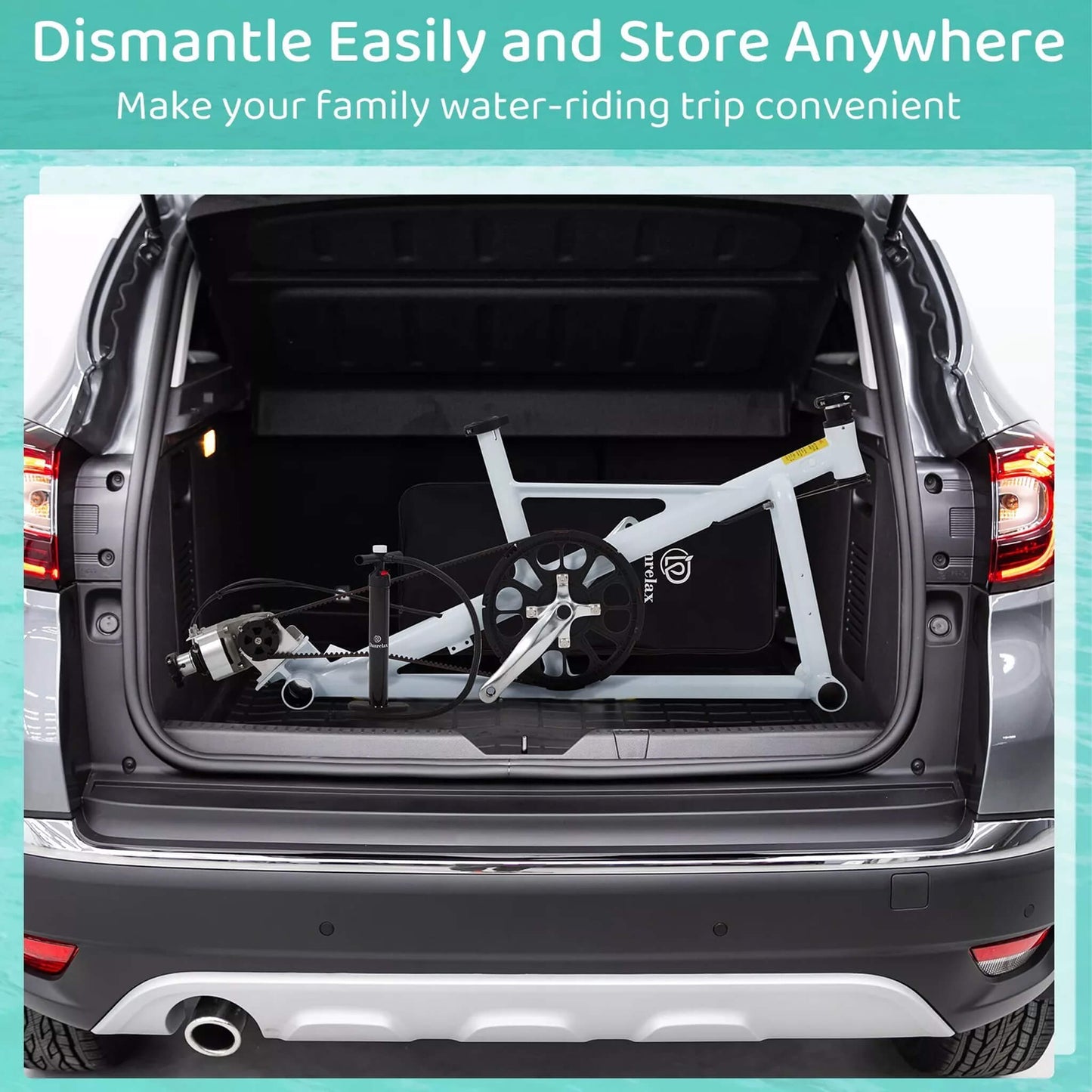 Portable Inflatable Water Marine Pedal Water Bike Kit With Accessories (SAK61284)