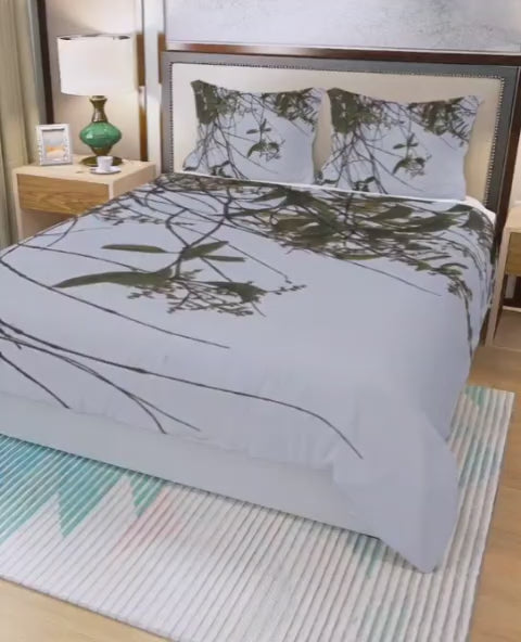 PRESS VIDEO!!! 🎬 3D printed "THAT PART" (Lady Face in Trees) Three Piece Duvet Bedding Set
