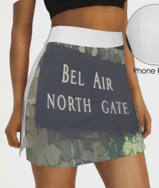 PRESS VIDEO 🎬 NEW!!! "THAT PART" branded (black rear & Bel Air Gate Sign front) Tennis Skirt