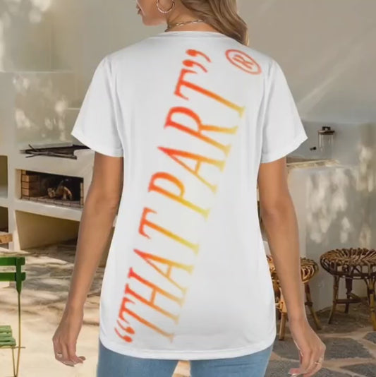 PRESS VIDEO 🎬 NEW!!! "THAT PART" branded (front & back fire combo) Crewneck Short Sleeve T-Shirt