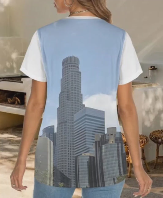 PRESS VIDEO 🎬 NEW!!! "THAT PART" branded (black front Los Angeles Tower rear) Crewneck Short Sleeve T-Shirt