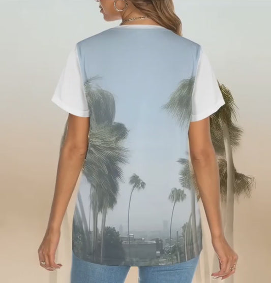 PRESS VIDEO 🎬 NEW!!! "THAT PART" branded (black rear & Hollywood Street Palm Trees in HIGH WINDS) Crewneck T-Shirt