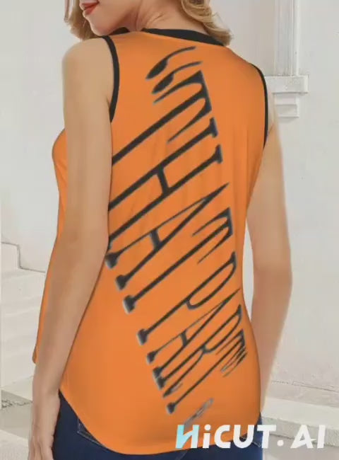 PRESS VIDEO 🎬 NEW!!! "THAT PART" branded (black rear) V-Neck Sleeveless Tank Top