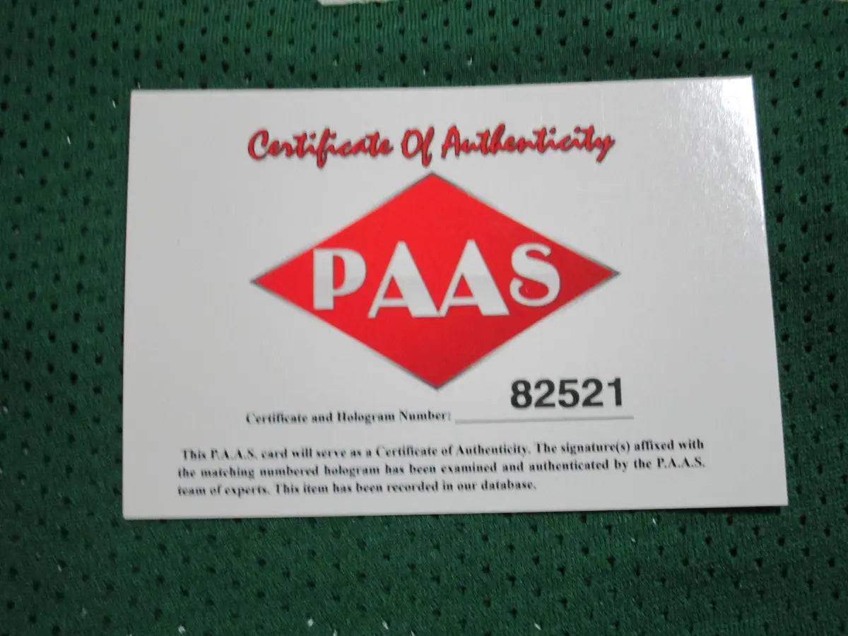 Bill Russell of the Boston Celtics signed autographed basketball jersey