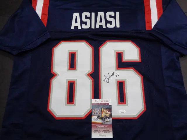 Devin Asiasi New England Patriots Autographed Custom Football Jersey