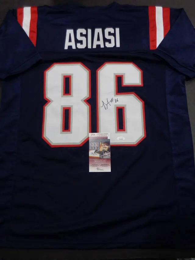 Devin Asiasi New England Patriots Autographed Custom Football Jersey