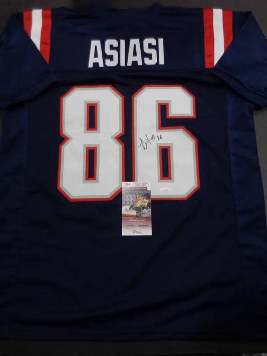 Devin Asiasi New England Patriots Autographed Custom Football Jersey