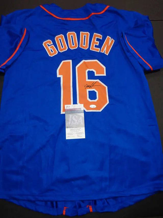 Dwight Gooden New York Mets Autographed Custom Baseball Jersey