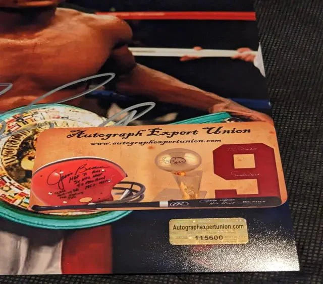 Floyd Mayweather autographed 8x10 photo - Champion Belt