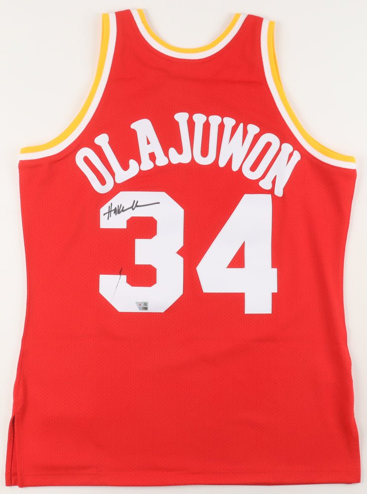Hakeem Olajuwon Signed Rockets Jersey