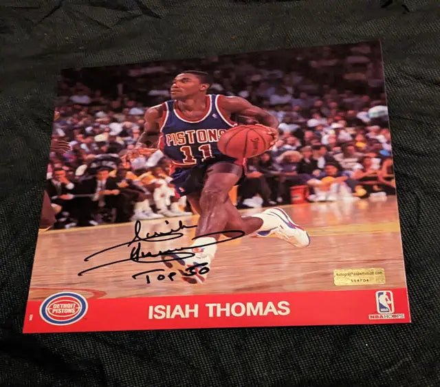 Isiah Thomas autographed 8x10 photo