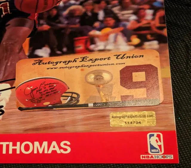 Isiah Thomas autographed 8x10 photo