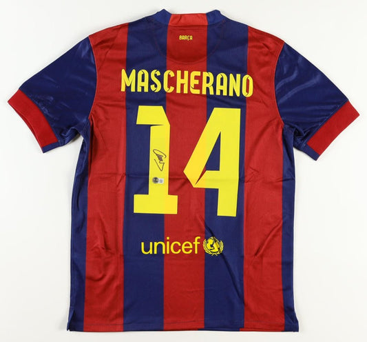 Javier Mascherano Signed Barcelona Jersey