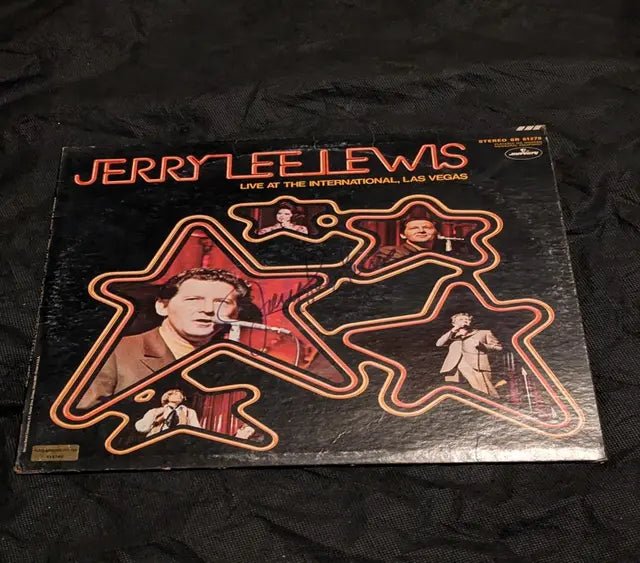 Jerry Lee Lewis autographed album "Live at the International, Las Vegas"