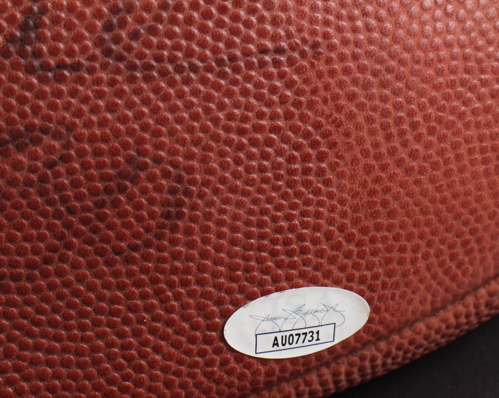 Jerry Rice Signed NFL Football Display with Pin