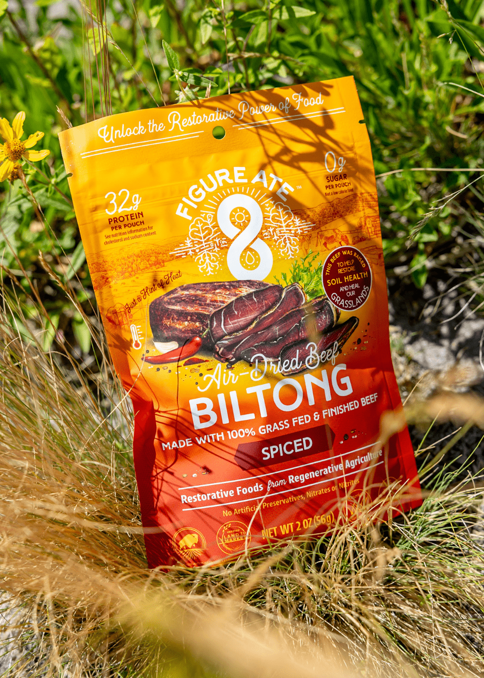 Spiced Grass Fed & Finished Beef Biltong