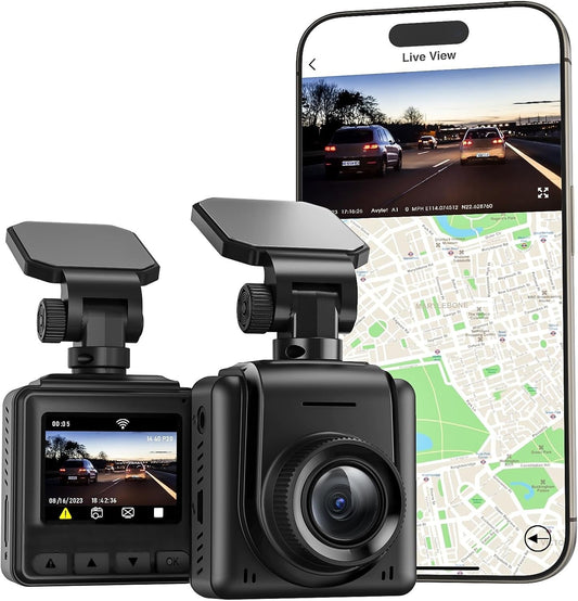 Zarre 2K WiFi Smart Dash Cam