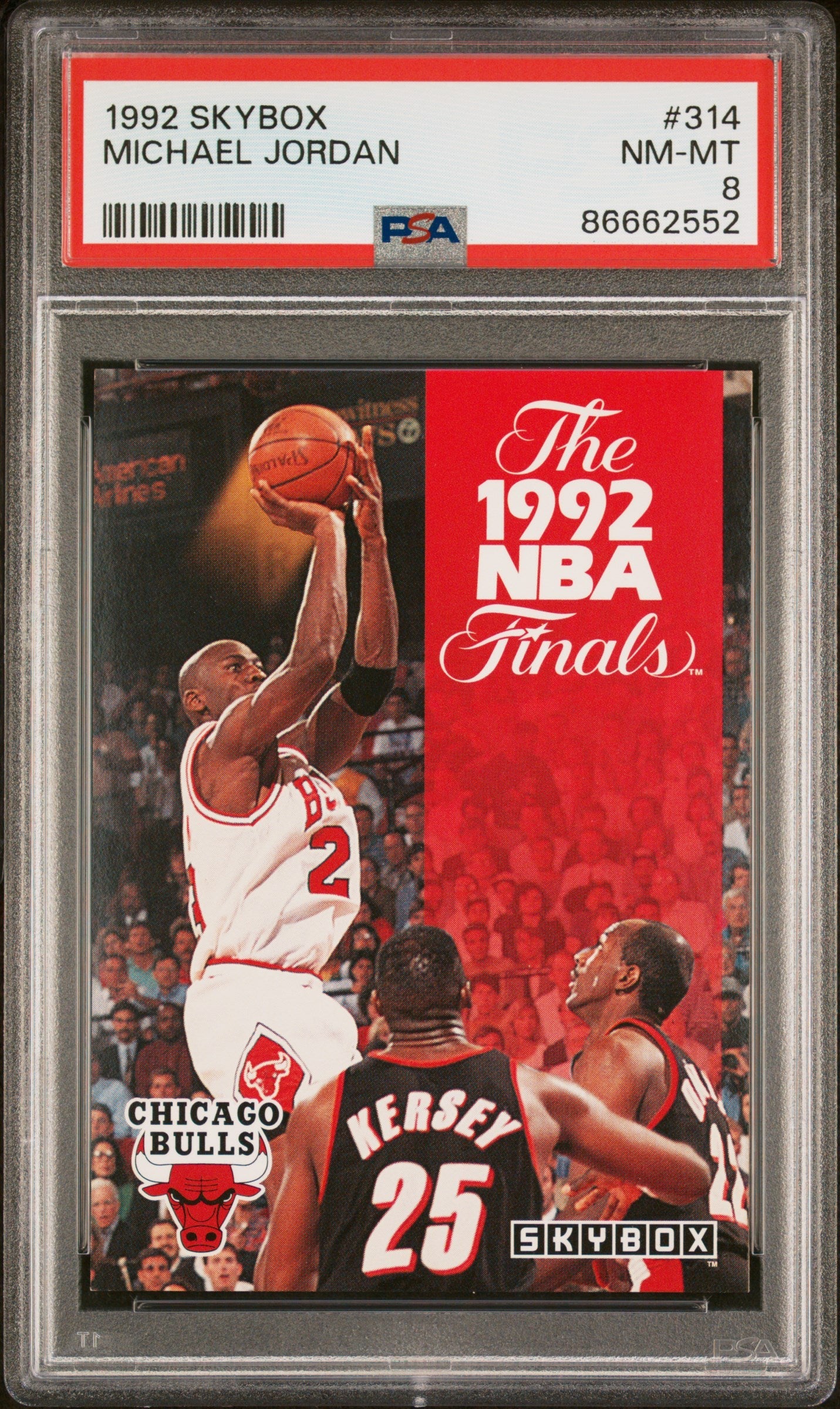 1992 SKYBOX MICHAEL JORDAN  #314 - PSA 8